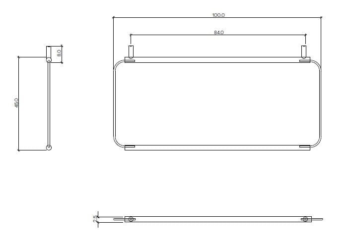 Зеркало с полкой для ванной комнаты Ex.T обнаженная ARCH-00098929 - Вид №7