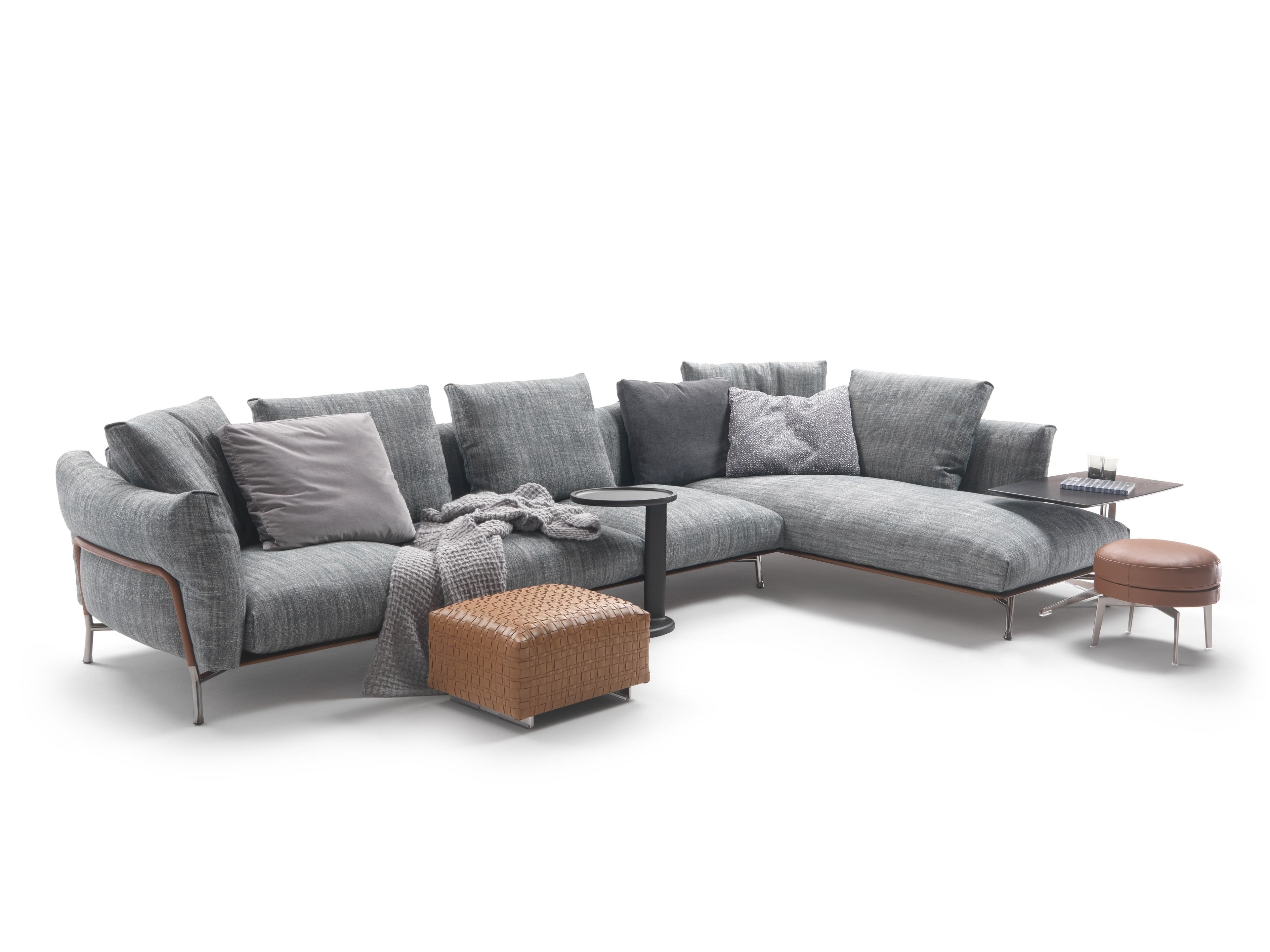 Тканевый диван с полуостровом Flexform AMBROEUS ARCH-00027020 - Вид №1