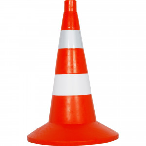 12516944 Конус мягкий комбинированный большой, цвет оранжевый
