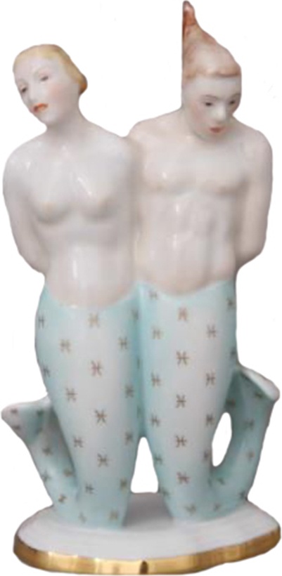 87008 Herend Фигурка 15см "Рыбы" Фарфор 