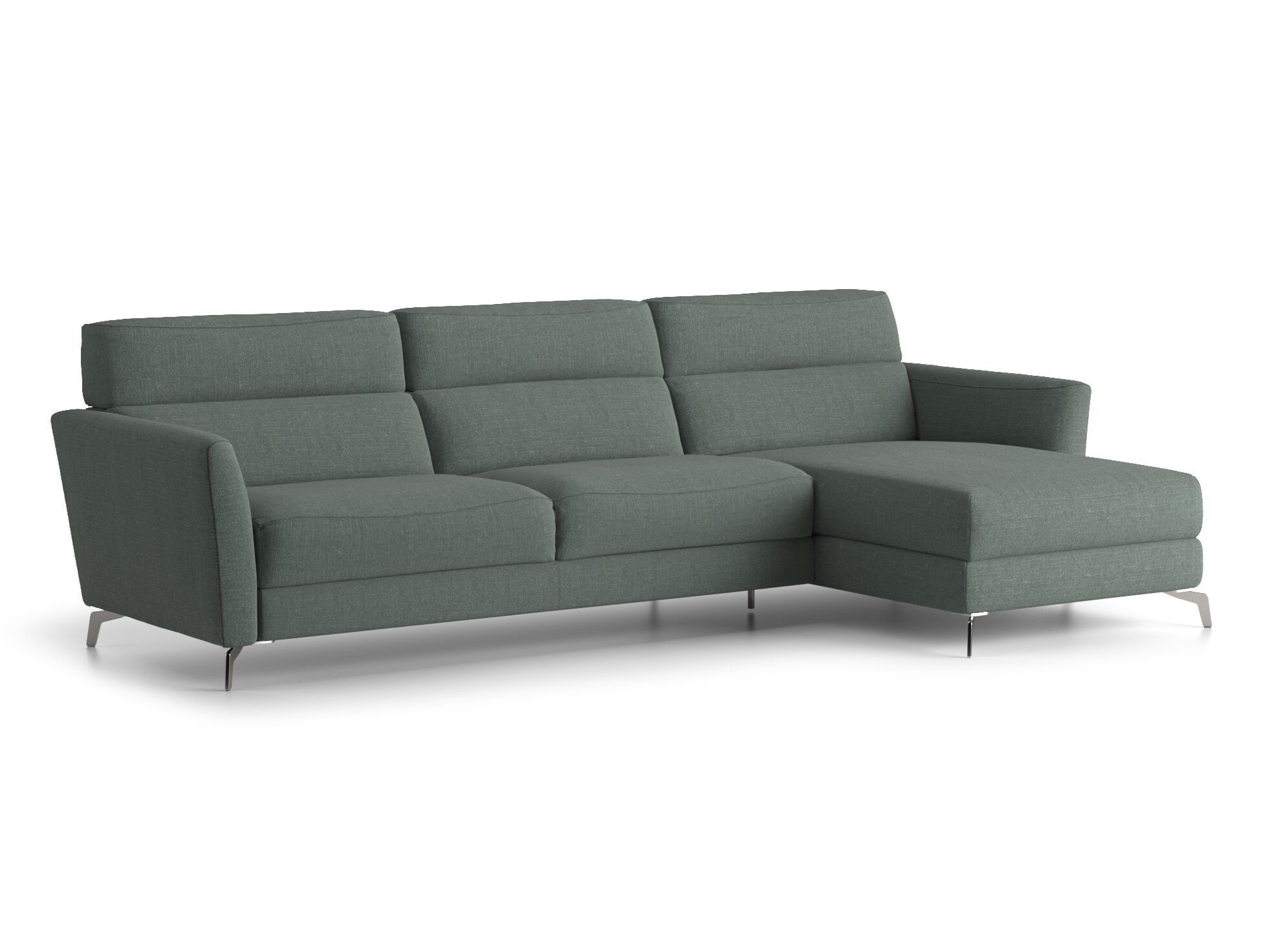 3-местный тканевый диван с полуостровом Natuzzi Italia Стэн ARCH-00079715