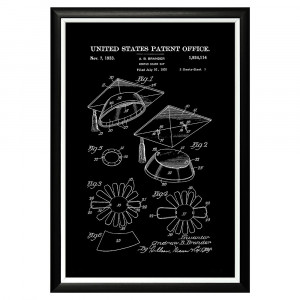 896521430_1818 Арт-постер «Патент на академическую шапку» Object Desire