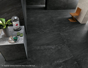 Пол из керамогранита с эффектом камня