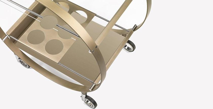 Reflex Барная тележка из стали и стекла sun-id-1354502 - Вид №2