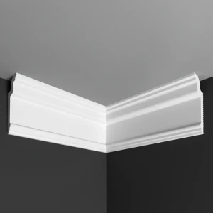 Угол внутренний для плинтуса пенополистирол Де-Багет П 13 30/80 белый 30x80 мм