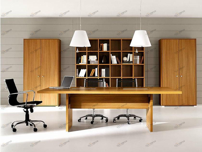 IFT Прямоугольный стол для совещаний из меламина Pratiko sun-id-1429805