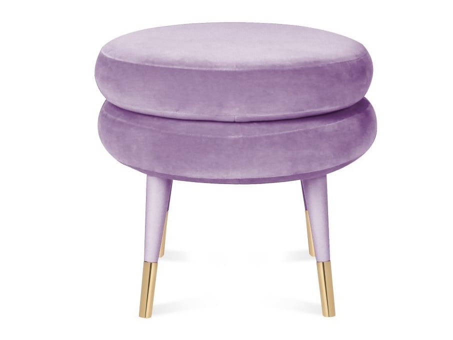 Бархатный низкий стул ROYAL STRANGER MARSHMALLOW ARCH-00022152 - Вид №3