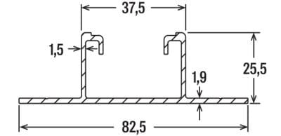Профиль для крепления фотоэлектрических систем FISCHER SOLARFLAT ARCH-00046672 - Вид №2
