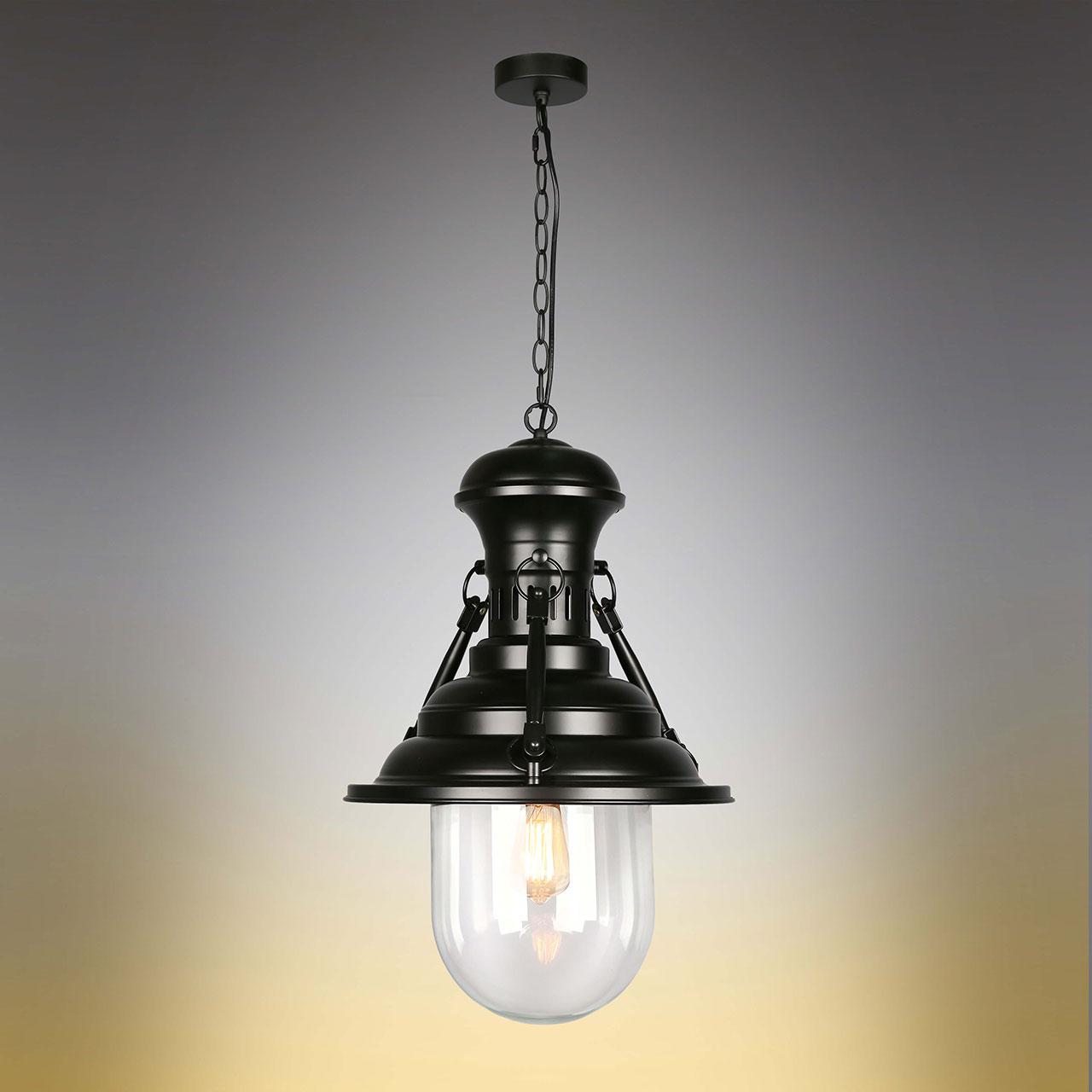 Подвесной светильник Omnilux OML-91606-01 OMNILUX 916 196375 Черный  - Вид №1