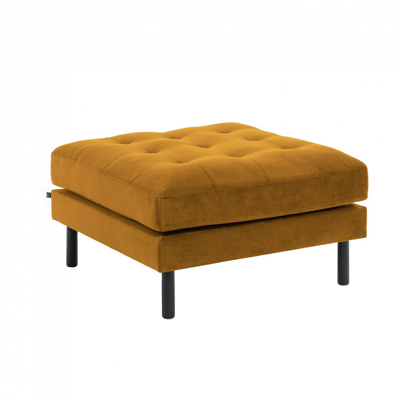 070115 Пуф темно-желтый бархат La Forma Bogart
