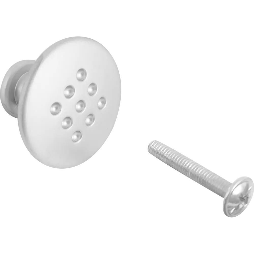 Мебельная ручка-кнопка RC011CP металл цвет глянцевый хром EDSON STLM-2112888 - Вид №3