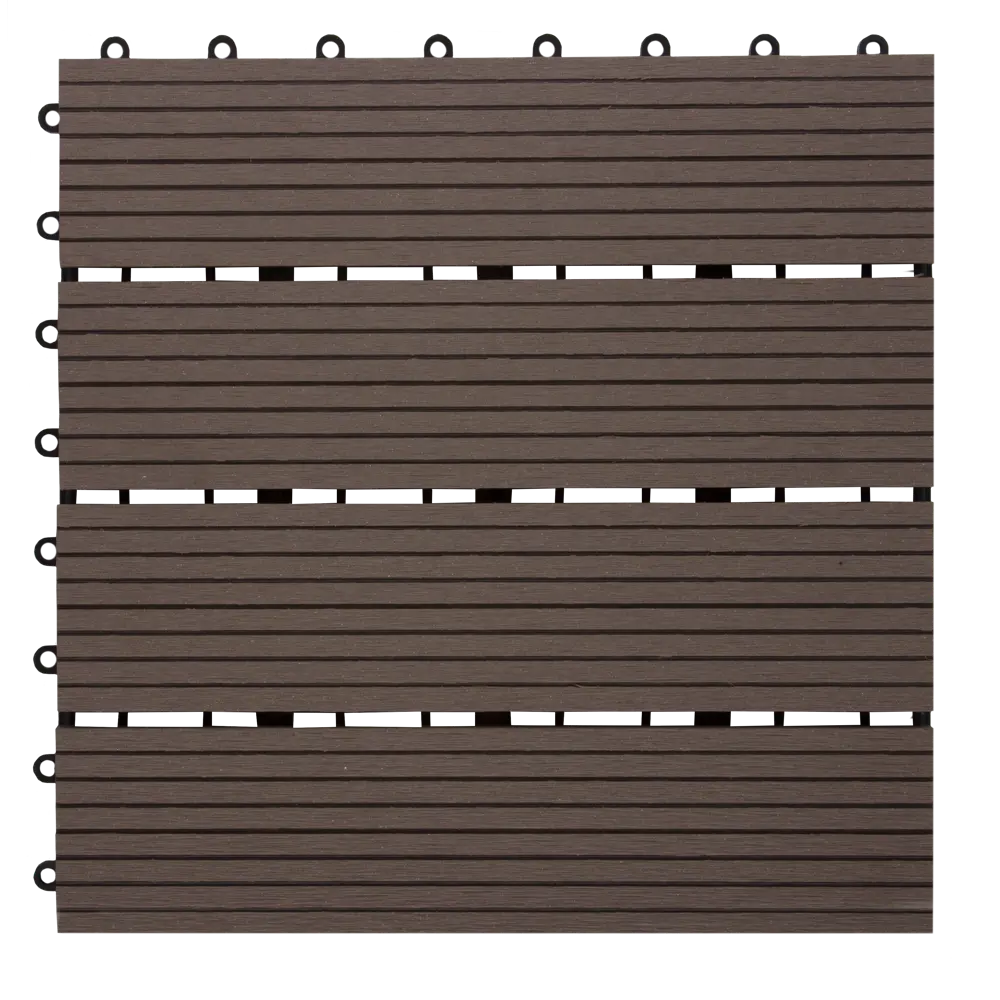 Садовая плитка ДПК 30x30 см шоколад 82754057 STLM-2184673 Santreyd 