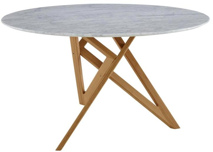 Ligne Roset Круглый обеденный стол из каррарского мрамора sun-id-1468496 - Вид №1