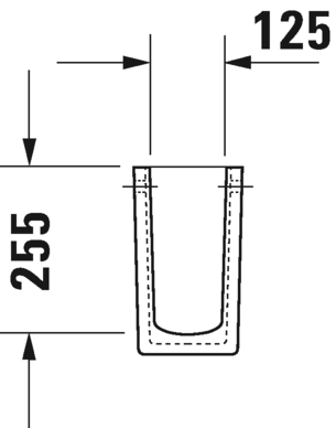 0865180000 Полупьедестал для раковины овальная Duravit Starck 3 - Вид №3