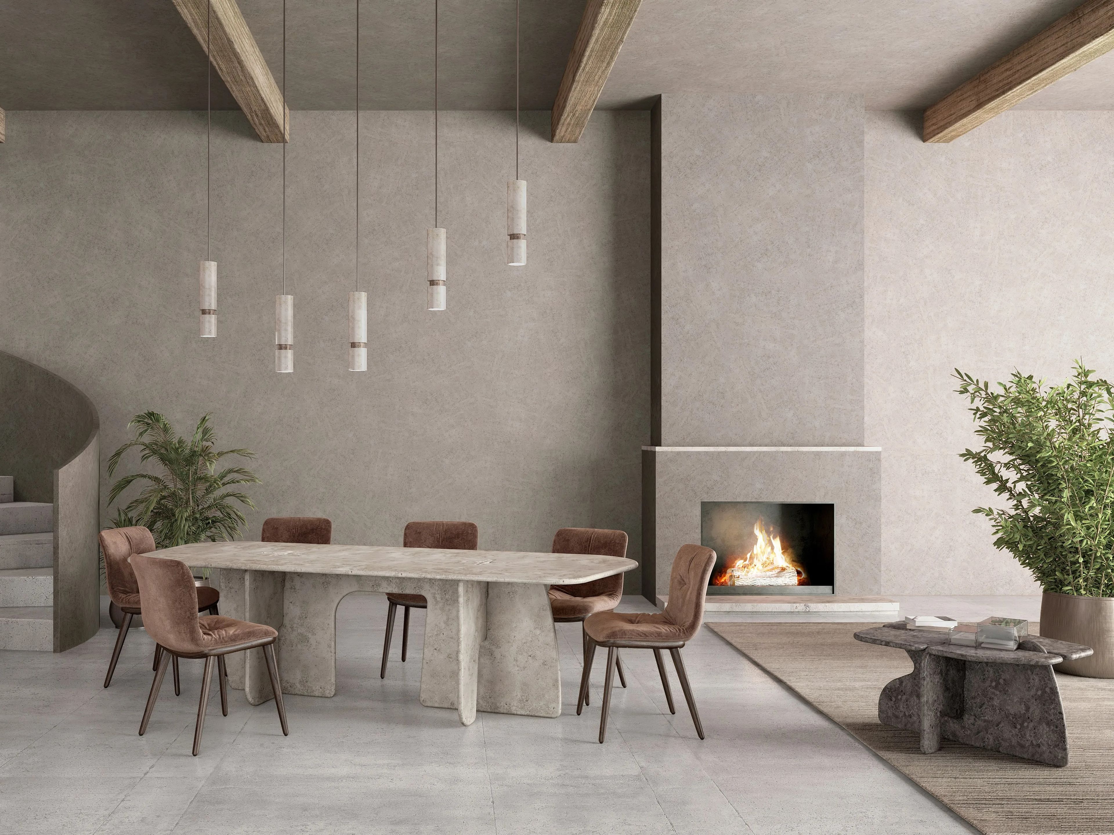 Журнальный столик из натурального камня Davani Lamé ARCH-00008926 - Вид №2