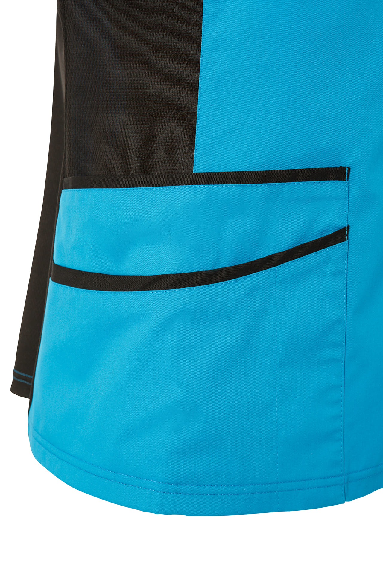 5048413 Блуза ОРИОН женская бирюза-черная  Медицинская одежда  размер 40-42/158-164 Спецодежда  - Вид №3