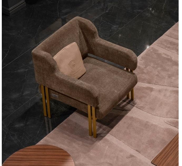 Tonino Lamborghini Casa Кресло из ткани с подлокотниками Vaud sun-id-1400007 - Вид №3