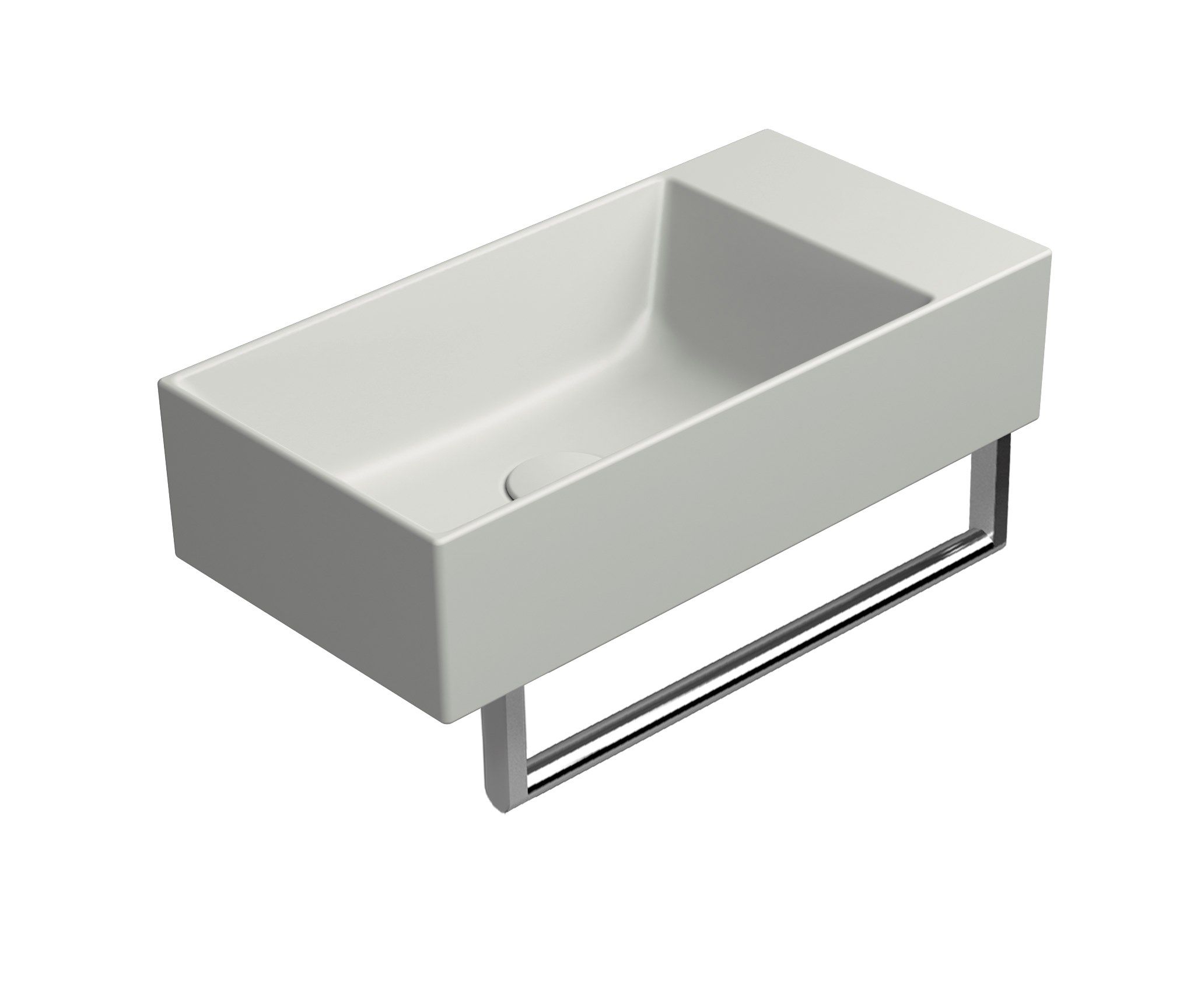 Керамическая прямоугольная раковина с держателем для полотенец GSI ceramica Color Elements ARCH-00122813 - Вид №13