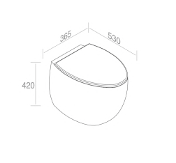 S557T0R0V7.250 Приставной унитаз напольный Золотистый A. e T. Italia Dot Италия AeT ITALIA DOT 2.0 - Вид №1
