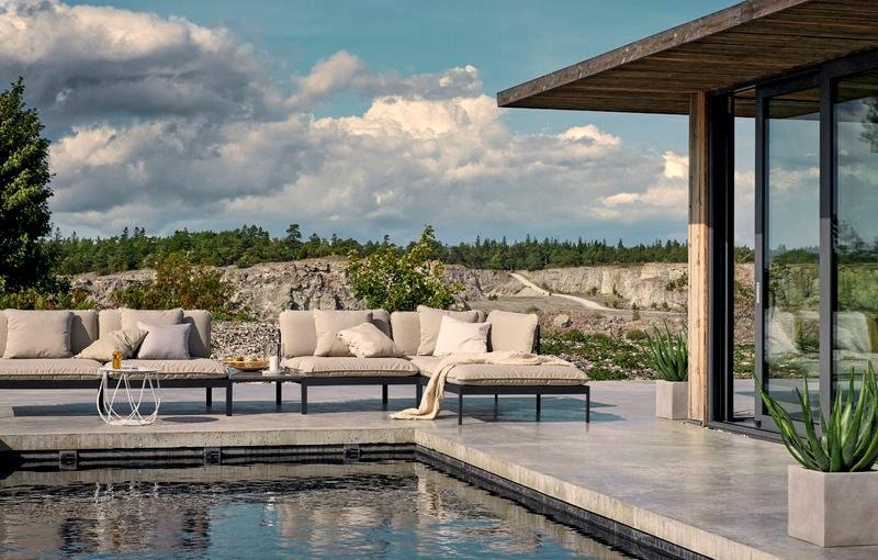 Skargaarden Модульное садовое кресло из ткани sunbrella® Bönan sun-id-1403812 - Вид №7