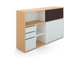 Двухфазный офисный шкаф