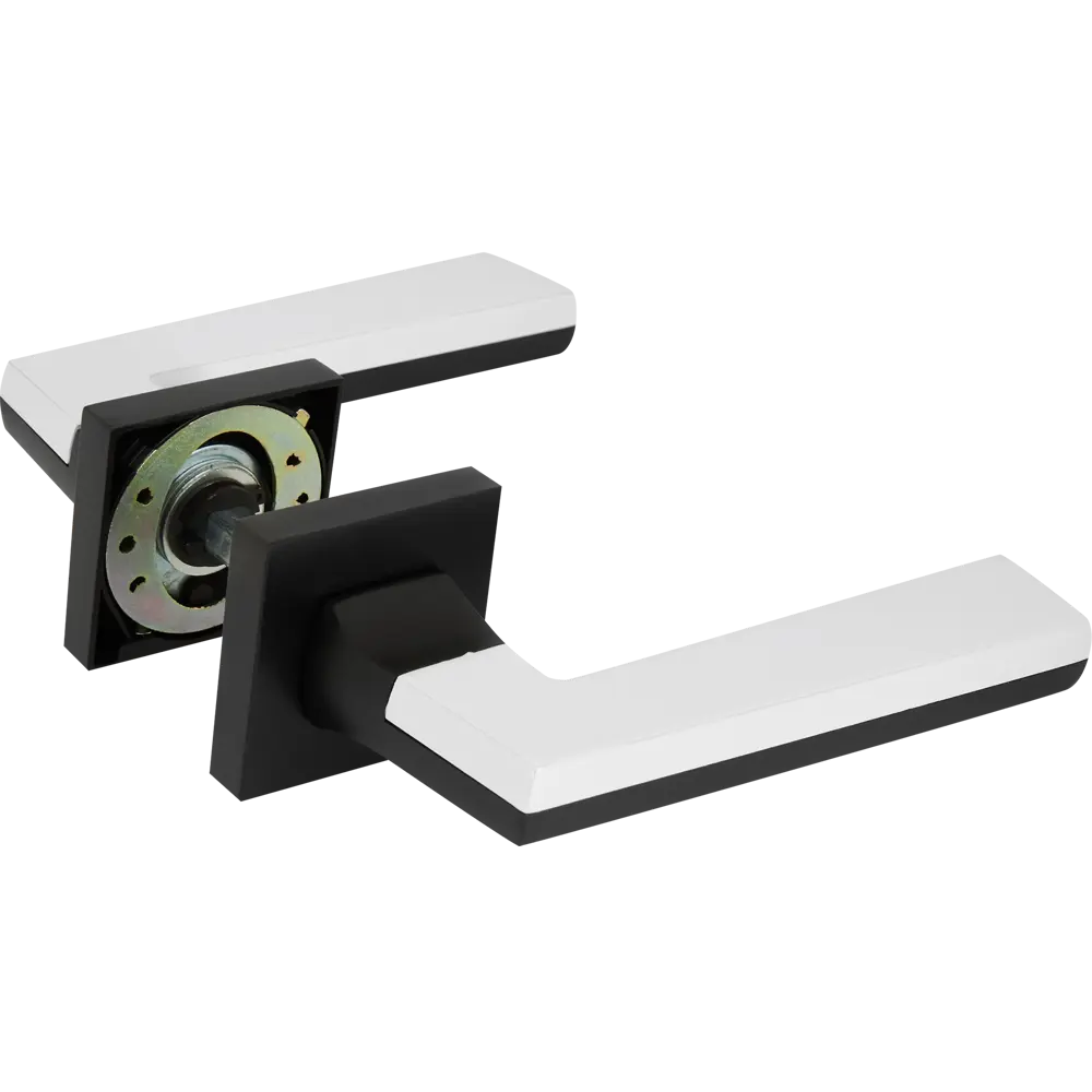 Дверные ручки 128 BL, комплект, цвет черный 85224948 STLM-2206640 Santreyd 