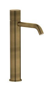 Высокий смеситель для раковины на 1 отверстие в комплекте с донным клапаном WE ARE IB ga202mb Modern Bronze Gatsby