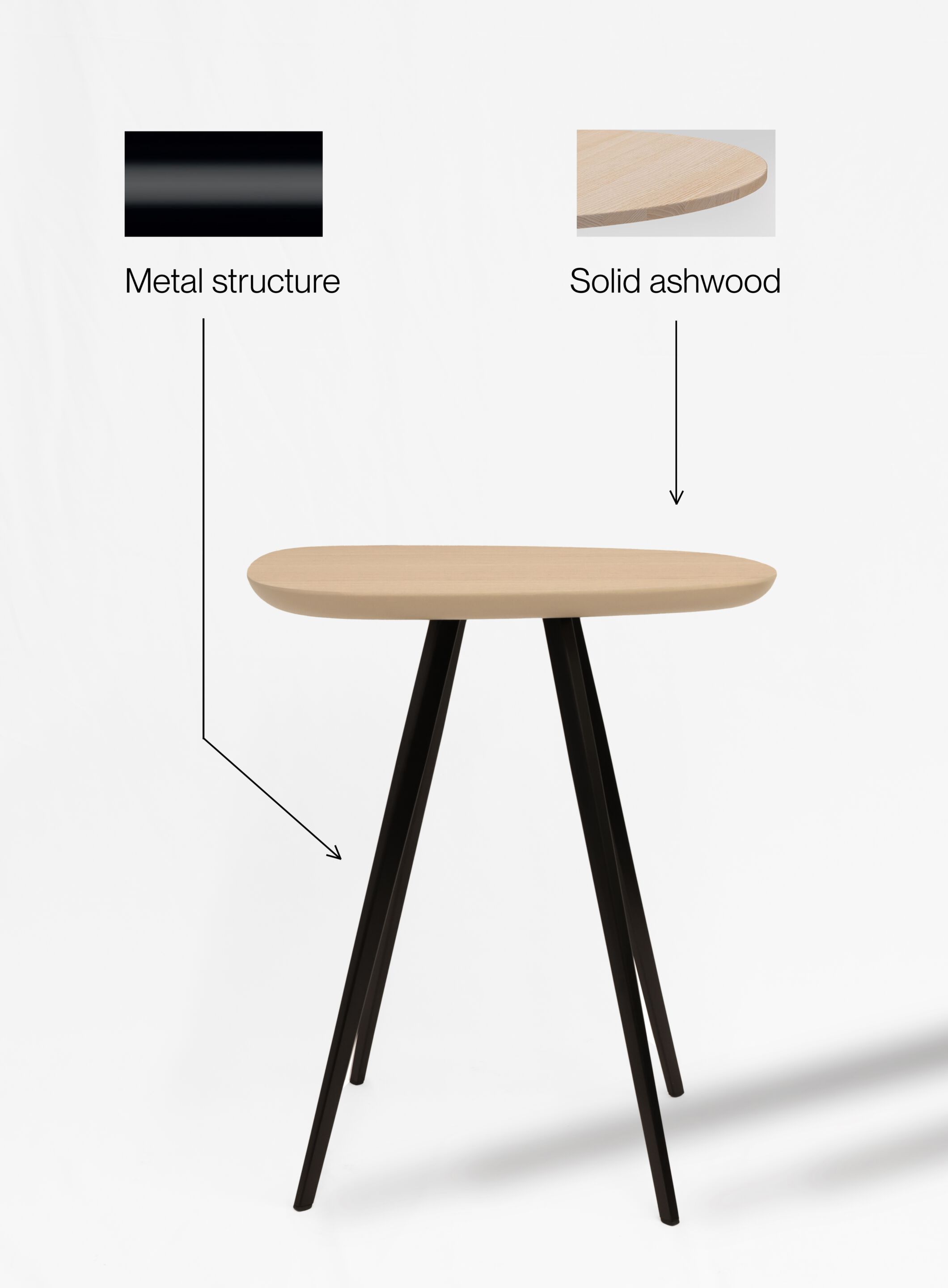 Низкий журнальный столик из ясеня TrabA' TrabA ' - Limited Edition ARCH-00098921 - Вид №4