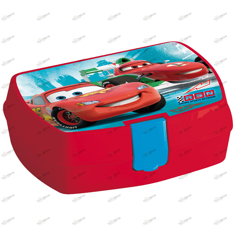 Контейнер для бутербродов №2 "Тачки" STOR ТАЧКИ 335633 Красный Santreyd 