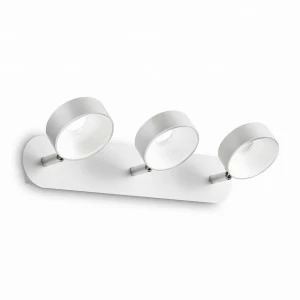 Спот настенный светодиодный на 3 лампы белый Oby Oby PL3 IDEAL LUX OBY 00-3948952 Белый
