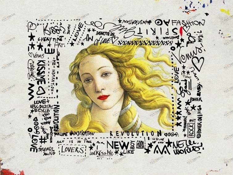 Wall&decò Поп-арт обои с буквами Contemporary wallpaper 2014 sun-id-1461130