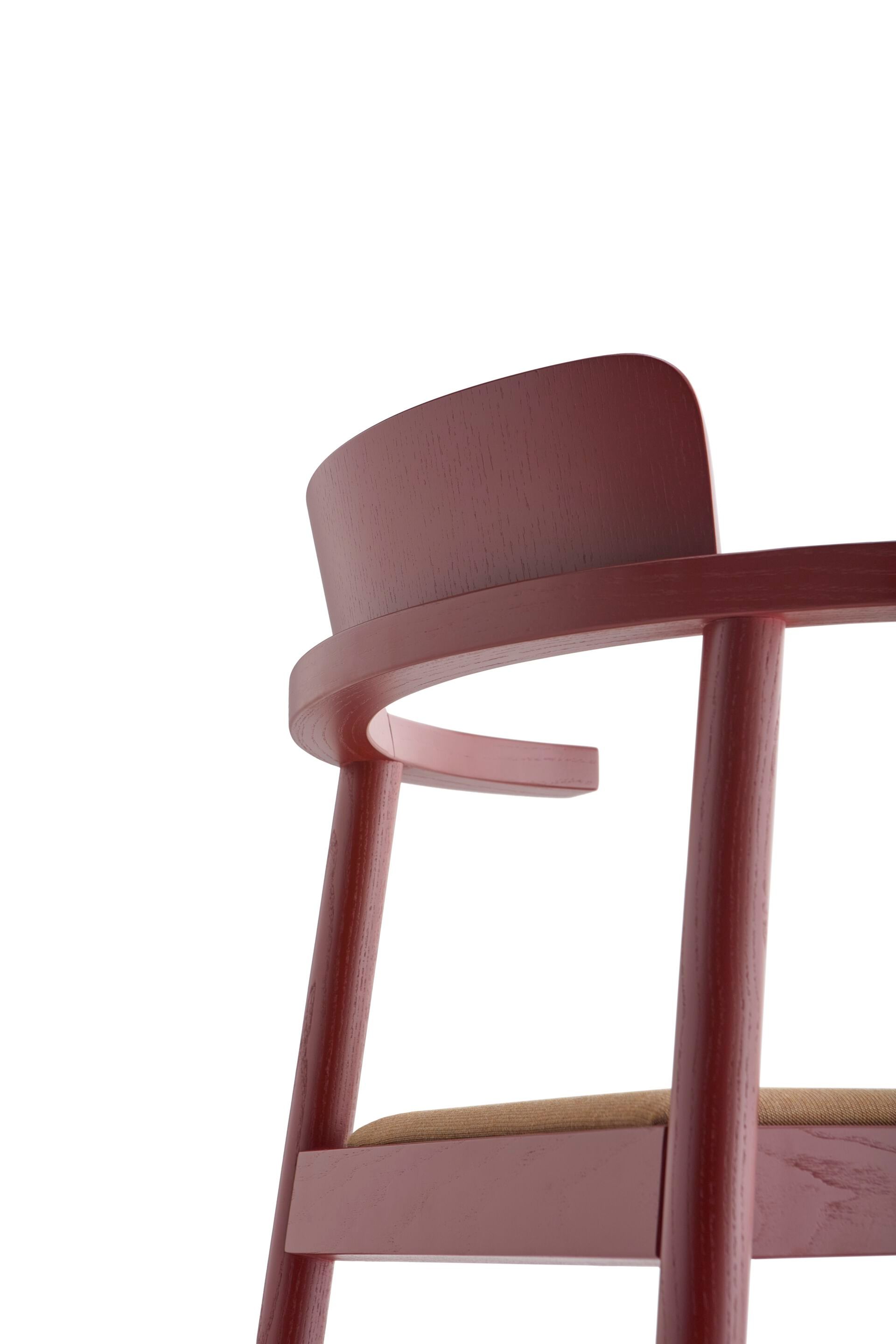 Мягкий стул из ясеня с подлокотниками Zilio A&C аромат ARCH-00101836 - Вид №2