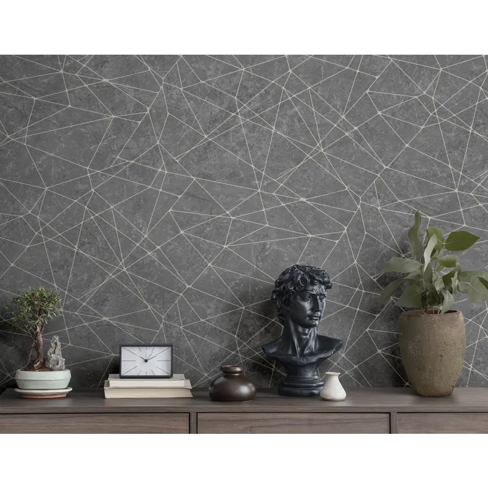 Обои флизелиновые Victoria Stenova Реформа графитовые 1.06 м VS587389 STLM-2020119