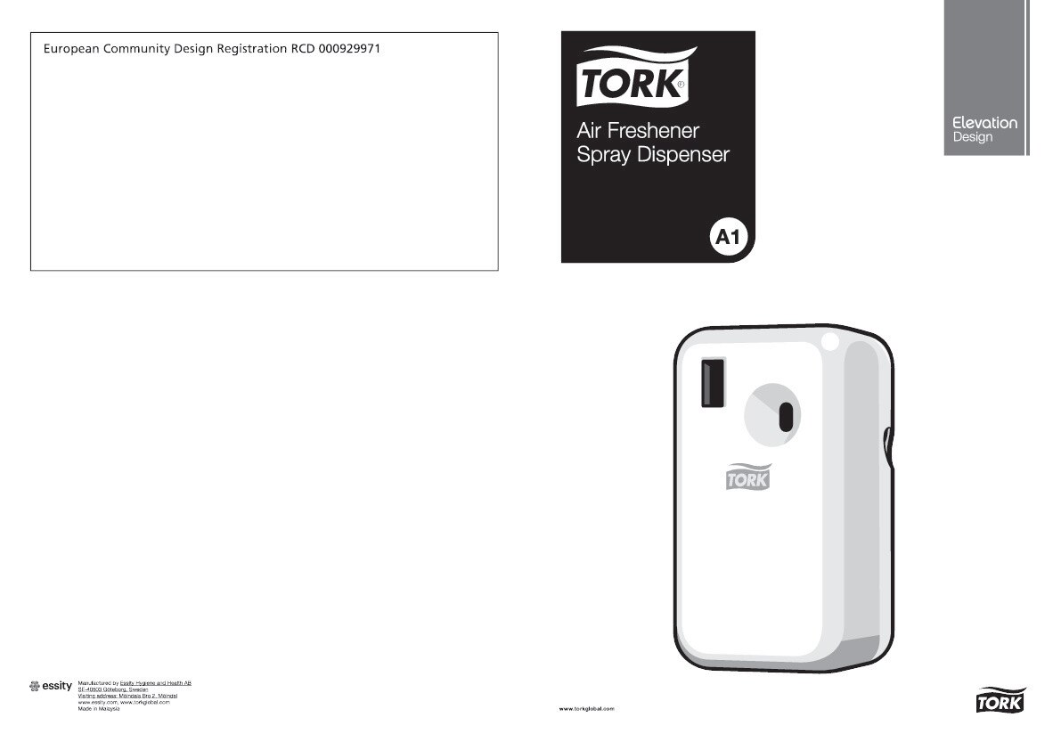 56200038 Дозатор аэрозольного освежителя воздуха Tork  - Вид №3