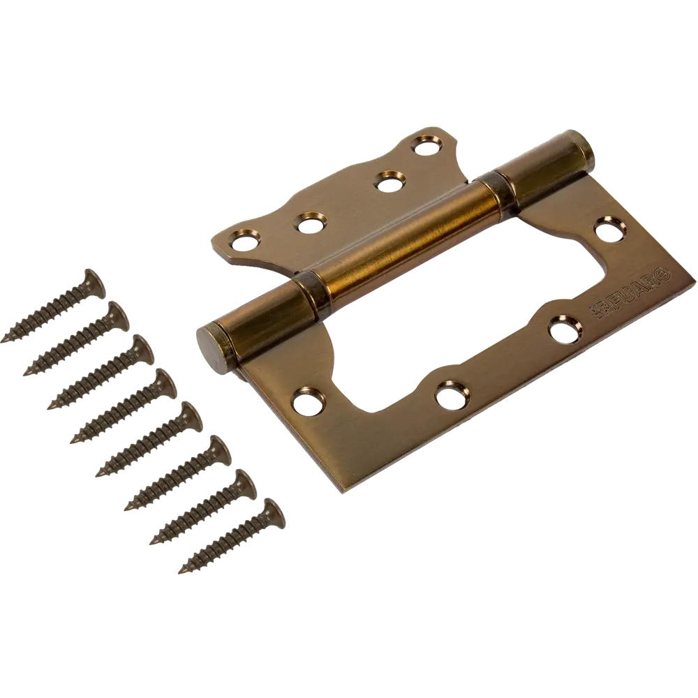 82105958 Петля без врезки N100500/2BB-CFB/BL 100x75x2.5 мм сталь цвет глянцевый кофе STLM-0019053 FUARO Home - Вид №2