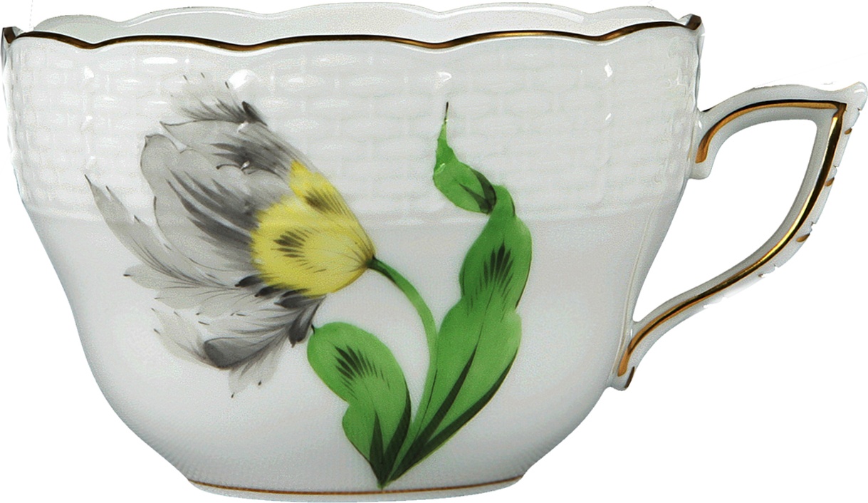 103370 Herend Чашка чайная 150мл "Китти" (черная) Фарфор, Керамика 