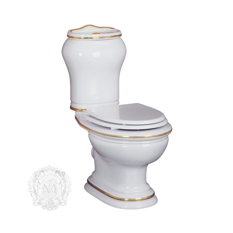 ML.MLD-25.702.D2/ML.MLD-25.708.D2/ML.OLV-29.012/ML.OLV-29.015/ML.RIC-29.040.BI.BR Напольный унитаз Migliore Milady - Вид №1