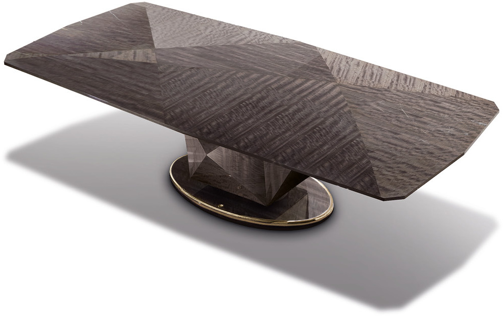 5900 Infinity прямоугольный стол с деревянным основанием - giorgio collection