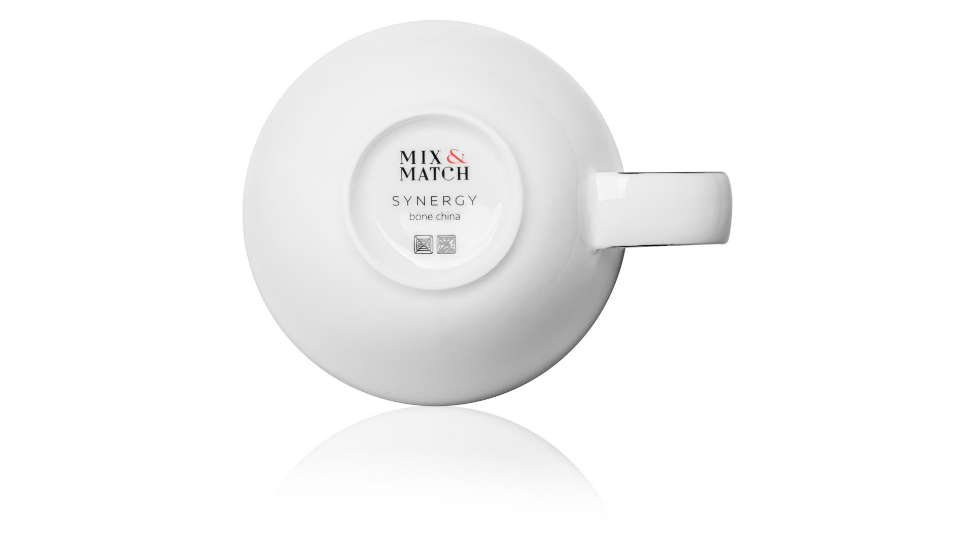 10640231 Mix&Match Чашка чайная с блюдцем Mix&Match Синергия.Золотой кант 250мл, фарфор Фарфор костяной  - Вид №4