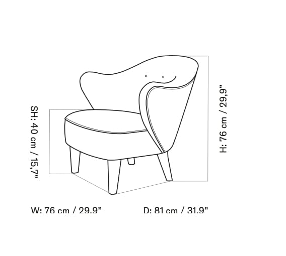 Тканевое кресло с подлокотниками Audo Copenhagen Ingeborg ARCH-00138420 - Вид №11