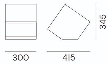 Il Fanale Светодиодный столб из окрашенного металла Inbox - outbox X1c5 - Вид №1