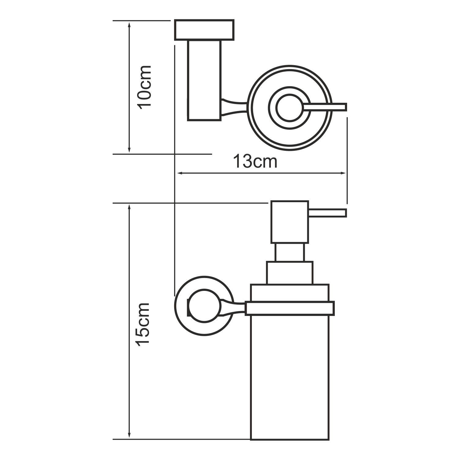 K-9499 Donau Дозатор для жидкого мыла WasserKRAFT Donau K-9400  - Вид №2
