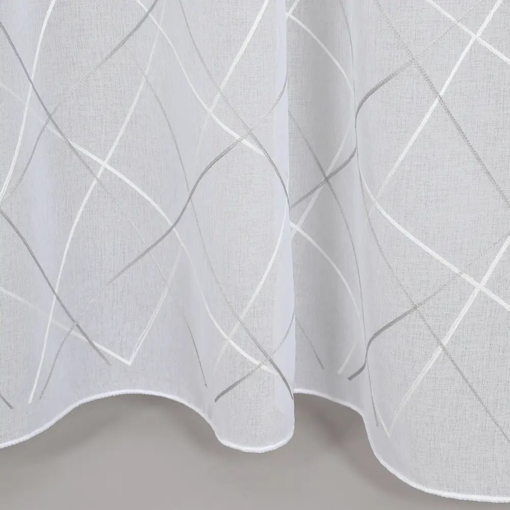 Santreyd Тюль на ленте Ромб с серым орнаментом 300x260 см 88014261 STLM-1028353 - Вид №4