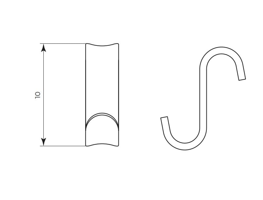Вешалка для полотенец из оргстекла для полотенцесушителя Gaia Mobili Дополнения ARCH-00000031 - Вид №3