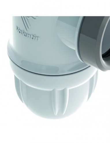 610700 001 00  Сифон Connectic NF для умывальника, регулируемый, выход Д. 32 мм, двухкомпонентный, встроенное уплотнение Valentin Белый  - Вид №5