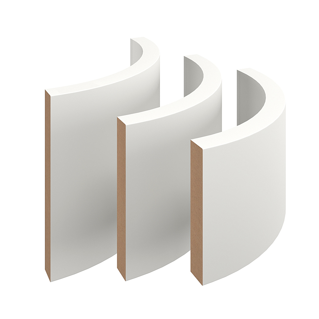 Карнизы для кухонного шкафа  «Цоколи» Цоколь радиусный R240E SIDAK SIST3494-8926