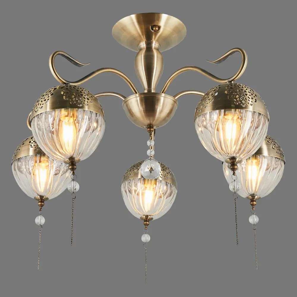 Люстра «Faberge» 594/5PL 5хЕ14х40 Вт цвет античная бронза Escada STLM-2138715 - Вид №2