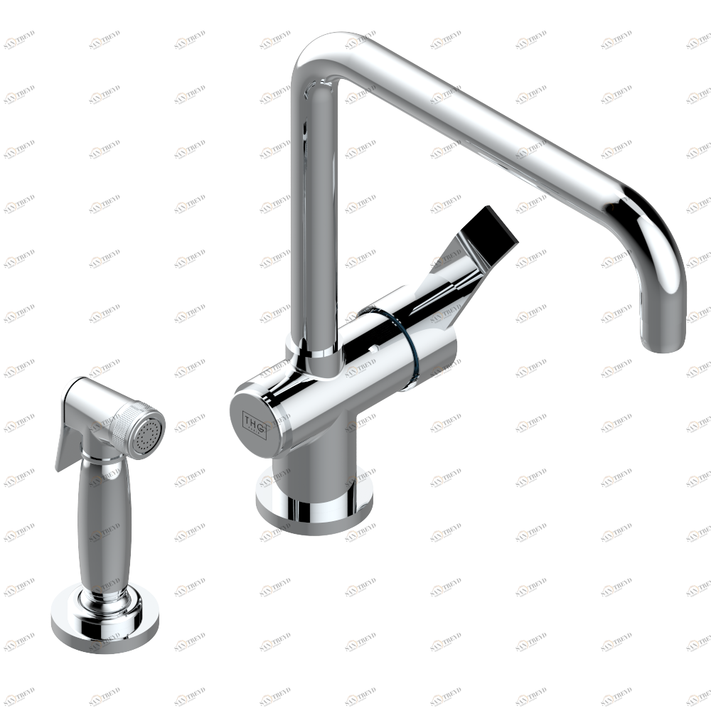 D3B-6181N/D Смеситель для кухонной мойки с ручным душем однорычажный Thg-paris Luke Хром D3B 6181N/D  A02 CAT.A