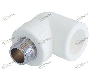 Угольник переходной НР KALDE 90 D25х3/4" полипропиленовый белый 3222EMO250C00