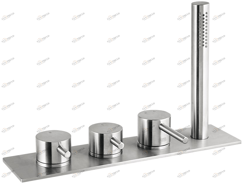 Fir Italia Комплект для ванны с ручным душем с тарелкой Cleosteel 48 4831504